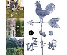 Suppyfly - Tradizionale Gallo segnavento in Ferro, per Giardino, velocità del Vento