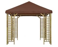 Goliraya Gazebo da Giardino Gazebo 4x3 m/3x3m Struttura in Legno Impermeabile Protezione UV Tenda Giardino Sagre Eventi Mercati Esterno Disponibile in Tanti Colori Diversi