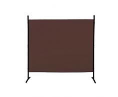 GOJOOASIS Paravento da Giardino, 180 x 183 cm, Protezione della Privacy Divisorio per interni ed esterni, per uffici, luoghi di lavoro, balcone, fiere, saloni di manicure (marrone)