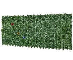 Siepe Artificiale per Balconi 2x10m,Isolamento Privacy Esterno Siepi Finte da Esterno(Size:2x10m/6.56x32.81ft)