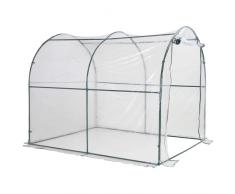 Outsunny - Serra da Giardino per Piante a Tunnel in PVC, 250x200x200cm