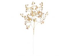 RNCOZE 6 steli artificiali a forma di cuore, rami di erba dorata cespuglio erba, foglie finte di simulazione di piante, plettri in plastica per decorazioni nuziali