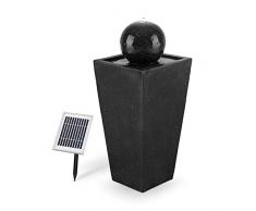 Blumfeldt Königsbrunn Fontana a Sfera Da giardino Alimentazione a Pannello Solare (200 l/h, illuminazione LED, Basalto)