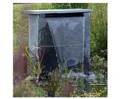 AWWXJ Cascata Piscina Rettangolare Acciaio Inossidabile Riscaldatori per Laghetti da Giardino Fontana per Piscina Durevole per Piscina E Giardino (Color : Neutral Light, Size : 90cm/2.9FT)