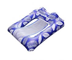 TOBILE Amaca gonfiabile estiva piscina galleggiante sedia pieghevole per piscina lettino galleggiante cuscino per dormire piscina partito galleggiante, 80 x 110 x 25 cm