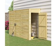 Leepesx Capanno da Giardino Rimessa per Attrezzi Casetta per Esterni Casetta Attrezzi Giardino Capanno da Giardino 100x300x220 cm in Legno di Pino Impregnato