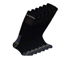 Fontana Calze, 6 paia di Calze da Lavoro rinforzate su punta e tallone mod. LUNGO misura 43/46