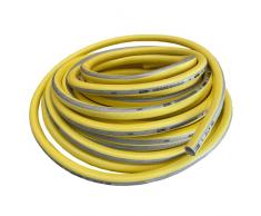 Tubo Acqua Giardino 1/2 Pollice 12.5mm Pressione 40 Bar 6 Strati Flessibile con Doppio Rinforzo Tessile Retinato Magliato Antitorsione Resiste a Caldo Gelo UV 4 Stagioni Riciclabile (25)