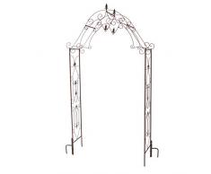 1PLUS Arco per Rose in Acciaio Robusto - Kordes 250 x 130 x 40 cm