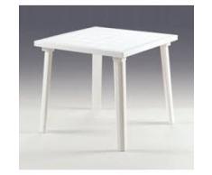 Bica 59 Weekend Tavolo, polipropilene, Bianco, 80x80x72 cm