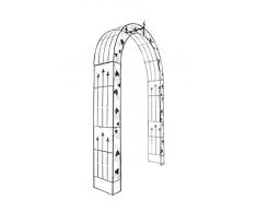 CLP Arco da Giardino EMMA in Metallo Verniciato a Polvere | Arco per Piante Rampicanti in Stile Rustico | Arco Ingresso Giardino, Supporto per Rose o Piante Rampicanti | Pergolato Giardino per Piante bronzo