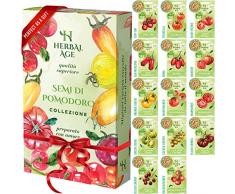 Kit Di Giardinaggio Di Pomodori - 14 Varietà Di Piante Di Pomodoro -900+ Semi Orto Per Il Giardino, Casa, Cucina - Sementi Da Piantare Idee Regalo Per Donna, Uomo, Bambini, Giardinieri Di Tutte Le Età