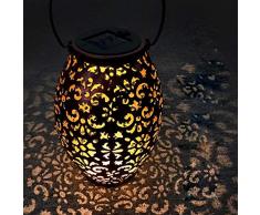Lanterne da Esterno, VIFLYKOO Lanterna Solare da Esterno Impermeabile IP65 Impermeabile Luce Bianco Caldo Luce Solare Luce Solare da Esterno Decorativa per Feste, Matrimoni, Patio, Parco, Natale