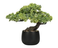 Bonsai artificiale Piante finte in vasi di ceramica Bonsai artificiali giapponesi decorativi piante finte pianta da casa per tavolo da casa, ufficio, scrivania, bagno, mensola, camera da letto,