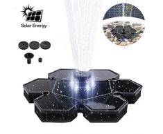 Panthem Fontana a zampillo a energia Solare, 2,4 W, Pompa Impermeabile per laghetto, Piscina, Patio, Prato e Decorazione da Giardino