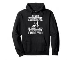 Trinciatrice divertente per la cura dellerba del paesaggista Felpa con Cappuccio