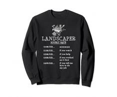 Trinciatrice divertente per la cura dellerba del paesaggista Felpa