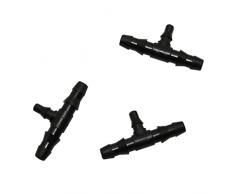 NUODITOS Raccordo per tubo da giardino 4/7 mm a 3/5 mm a 3/5 mm Tee Giardino Connettore acqua Connettore del tubo flessibile Deviatore Giardino Irrigazione for annaffiatura Tee 20 pezzi