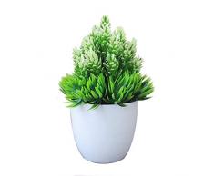 PoeticHouse Simulazione Pine Needle Plant in Vaso Artificiale Arbusto Bonsai Piccolo Albero Decorazione della Casa Pianta Decorazione Desktop