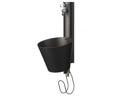 belfer Fontana a Parete da Giardino con Doppio Rubinetto 42/PRS Antracite