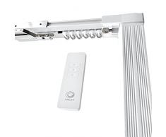ABALON Tende Motorizzate, Bianco, da 1 a 3 Metri, Motore Wifi compatibile con Alexa, Google Home, App, Smart Home, con Telecomando, Binario motorizzato per Tende, Binario Elettrico, Binari a Curva.