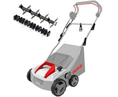 IKRA scarificatore arieggiatore elettrico IEVL 1838, cesto di raccolta 40l, larghezza 38cm, profondità di lavoro regolabile, 1800W