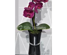 Modern orchidee artificiali fucsia Phaelaenopsis floreale Orchidea con foglie