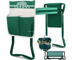 Home and Garden Trend - Sgabello pieghevole da giardino per inginocchiarsi e sedersi per prevenire dolori al ginocchio e alla schiena, ottimo regalo per giardinieri