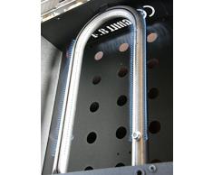 Barbecue a Gas BBQueen Grill 6.4 Antracite Piastra Inox (Barbecue Portatile, Barbecue a Piastra, Barbecue per Campeggio, BBQ Gas, Barbecue per Terrazzo/Balcone, Barbecue da Esterno) (Piastra Liscia, Standard)