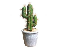 Cactus artificiale in vaso, bella pianta realistica bonsai artificiale piante grasse, piante finte di cactus in vaso, per bagno, casa, ufficio, decorazione – 9