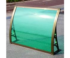 Tenda da Veranda Pensilina in Policarbonato,Protezione Uv Pioggia Neve Insonorizzazione Pensilina Tettoia per Porta Balcone Esterno,72 Taglie,per Garage,Balcone,Finestra (80x170cm/32x67)