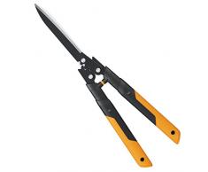 Fiskars PowerGear X, Tagliasiepi, lunghezza 63 cm, in acciaio di alta qualità, con rivestimento antiaderente, HSX92, 1023631