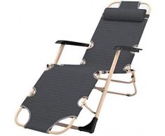 Sedie da giardino reclinabili Poltrona regolabile Estiva Giardino Terrazza Poltrona da esterno Panca pieghevole con cuscino Pouf da ufficio Sedia caricante 200 kg Sedie a