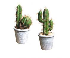 Fycooler Piante succulente artificiali Cactus finto Piante grasse finte decorative in vaso Cactus finto Cactus con vasi Cactus finto artificiale Per decorazioni per la casa Decorazioni per ufficio