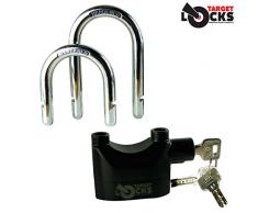 Kabrus arco lungo multiuso Allarmato lucchetto con 5 chiavi/Caravan/Sicurezza del veicolo/Equitazione/bici/Casa/Giardino/Garage/Ufficio e uso industriale/5 anni di garanzia