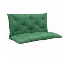 Dondolo da Giardino Letto 3 Posti in Acciaio con Tetto Cuscino Copertura Esterno Cm 203x125 H174 Altalena Arredo Piscina Yellowshop