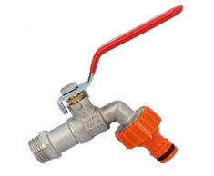 Rubinetto per valvola a sfera dellacqua con rubinetto da giardino da 3/4 con tappo in plastica