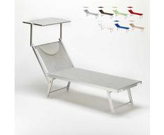 Produce Shop Lettino spiaggia mare prendisole professionale alluminio Santorini - Grigio