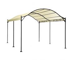 Viscio Trading 97747 Gazebo Tunnel, Metallo, Ecru, 400x300x205 cm
