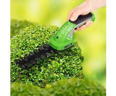 TecTake 401542 Tagliasiepi con accessori, asta telescopica e 7,2V batteria