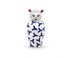Seletti Canopie Zoe Vaso Blu con Coperchio