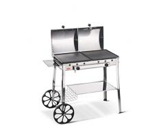 Barbecue Ferraboli,Stereo Ghisa Gas Inox Art.095