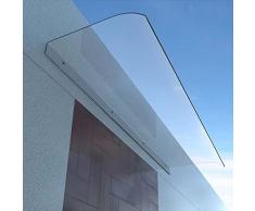 Tenda da Sole in Policarbonato Fai da te,Pensilina della Silenzioso,Tendalino Invisibile Esterna,Tettoia Modulabile da 3,5mm,con Raccordi,Frosted,per Ombreggiamento Solare (40x130cm/16x51)
