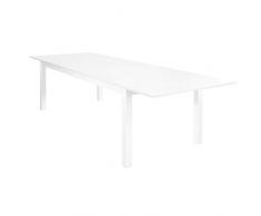 Milani Home s.r.l.s. Tavolo Rettangolare Allungabile in Alluminio 220/280 X 100 da Esterno Giardino, per Ristorante Agriturismo Albergo Hotel