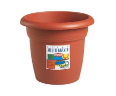 Stefanplast 82220 Mediterraneo Vaso, 22 cm, Marrone