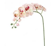 NiceButy- Orchidea farfalla artificiale, per decorazione della casa, 1 ramo