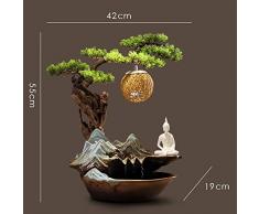 GL-Indoor fountain Ornamenti in Ceramica da Fontana Feng Shui Decorazioni per la casa Desktop da Vino per mobili da Salotto Fortunato