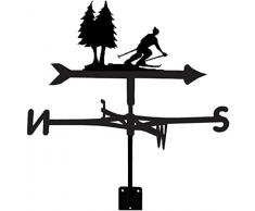 WENCY Segnavento Decorativo Segnavento Segnavento Da Giardino Montaggio Cortile Paletto, Ferro Segnavento Fattoria Scena Durevole, Strumento Di Misurazione Giardino Paletto Meteo Indicatore Di Direzio