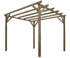 Pergola Gazebo Lasa In Legno Di Pino Impregnato 300X300Xh240 Cm