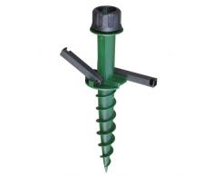 PROGARDEN C22760630 - Base per ombrellone, con picchetto da 42 cm